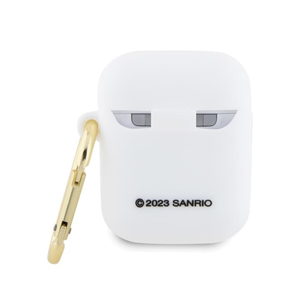 Hello Kitty Silikon 3D Kitty Head - AirPods-fodral 1/2 Gen (vit)