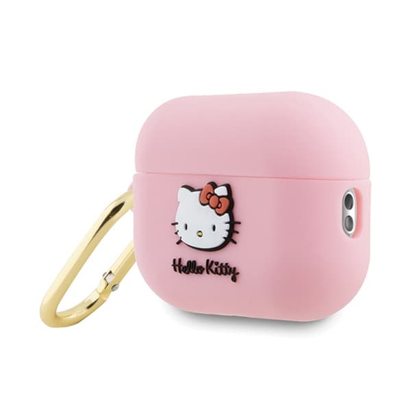 Hello Kitty Silikon 3D Kitty Head - AirPods Pro 2 Fodral (rosa)