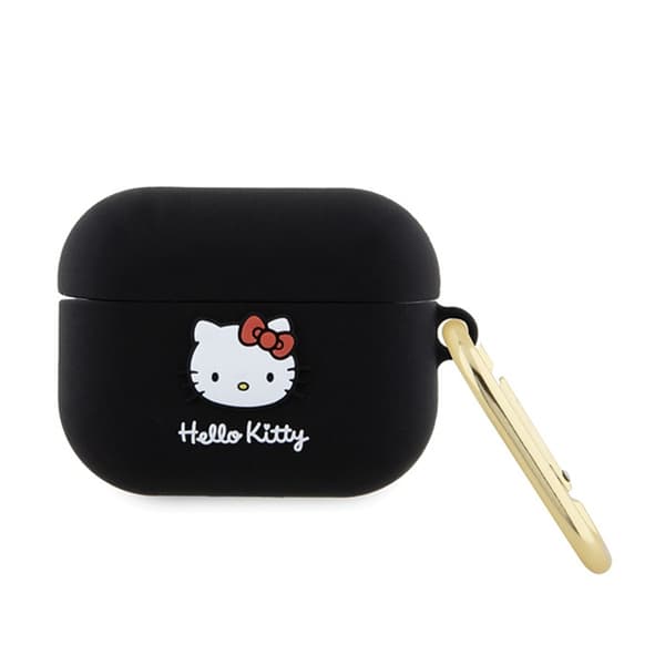 Hello Kitty Silikon 3D Kitty Head - AirPods Pro Fodral (svart)