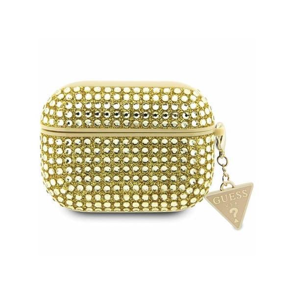 Guess Rhinestone Triangle Charm - AirPods Pro Case (guld)