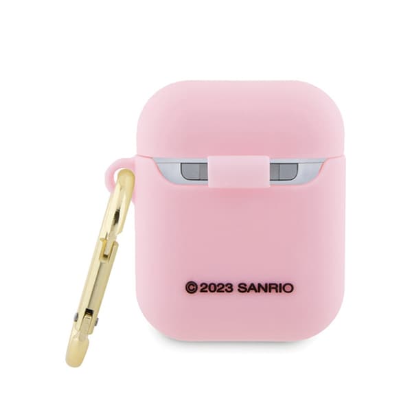 Hello Kitty Silicone 3D Kitty Head - AirPods Case 1/2 Gen (vaaleanpunainen)