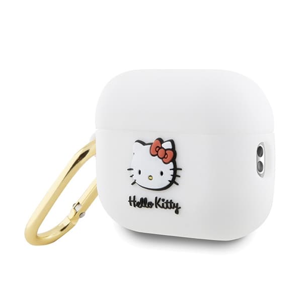 Hello Kitty Silikon 3D Kitty Head - AirPods Pro 2 Fodral (Vit)