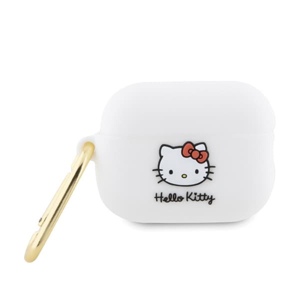 Hello Kitty Silikon 3D Kitty Head - AirPods Pro 2 Fodral (Vit)