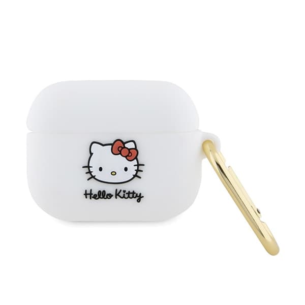 Hello Kitty Silicone 3D Kitty Head - AirPods Pro Case (valkoinen)