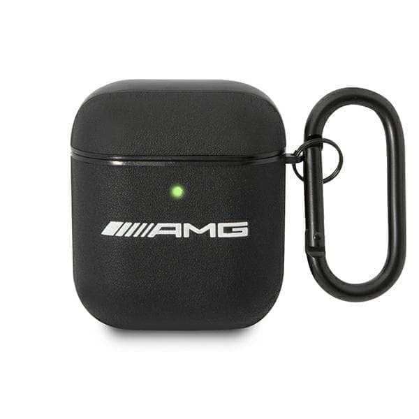 AMG AMA2SLWK AirPods deksel svart/svart skinn