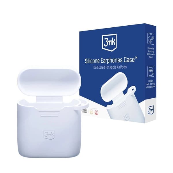 3mk Silicon AirPods-deksel for AirPods 2 - hvit