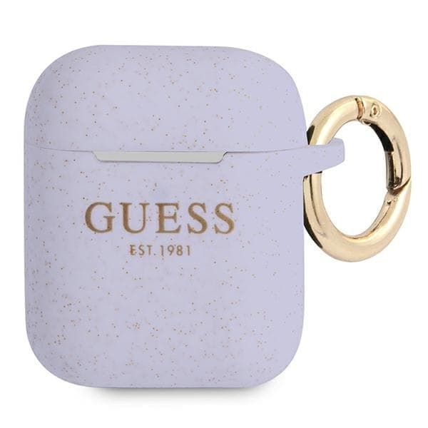 Gjett GUA2SGGEU AirPods dekker lilla/lilla silikonglitter