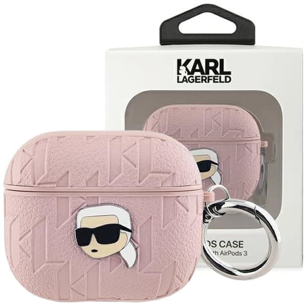 Karl Lagerfeld Monogram Karl Head-deksel til AirPods 3 - rosa