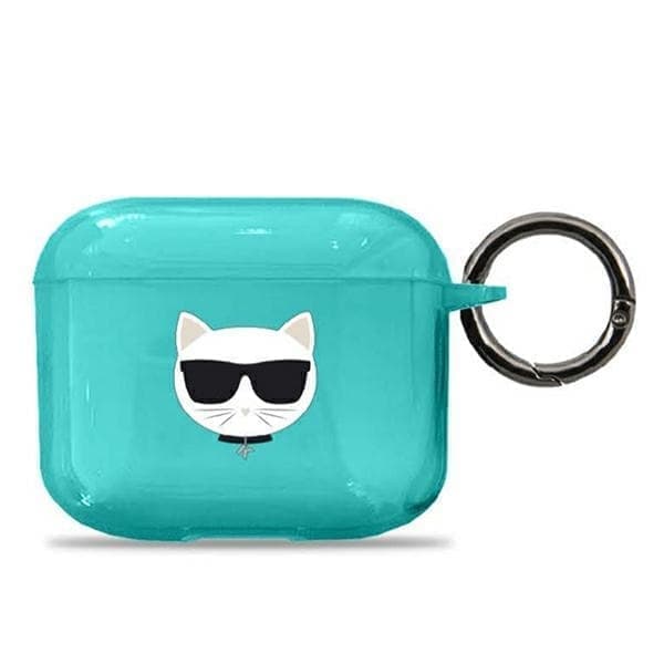 Karl Lagerfeld KLA3UCHFL AirPods 3 deksel blå/blå Choupette