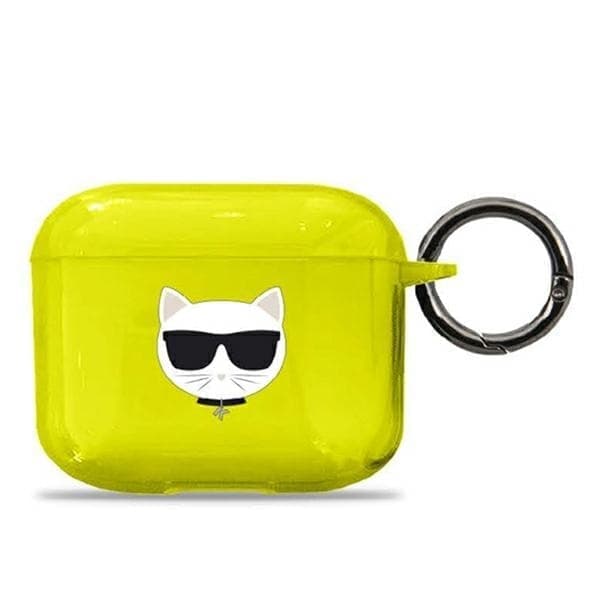 Karl Lagerfeld KLA3UCHFY AirPods 3 deksel Gul/Gul Choupette