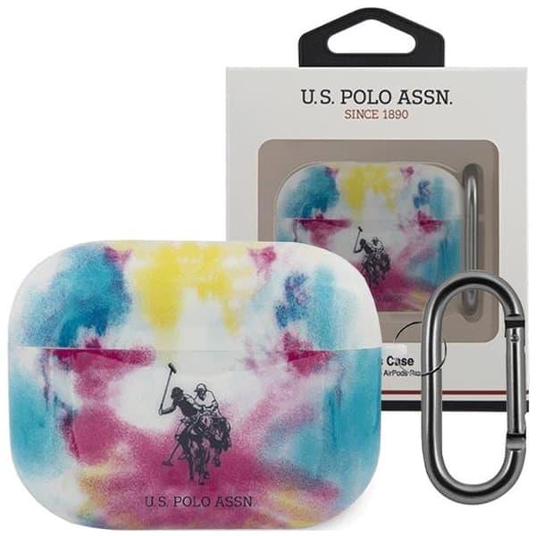 US Polo USACAPPCUSML AirPods Pro-deksel flerfarget Tie & Dye Collection