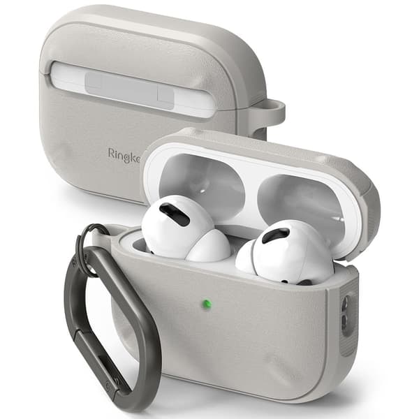 Ringke Onyx AirPods Pro 2 deksel, pansret deksel for hodetelefoner, grå
