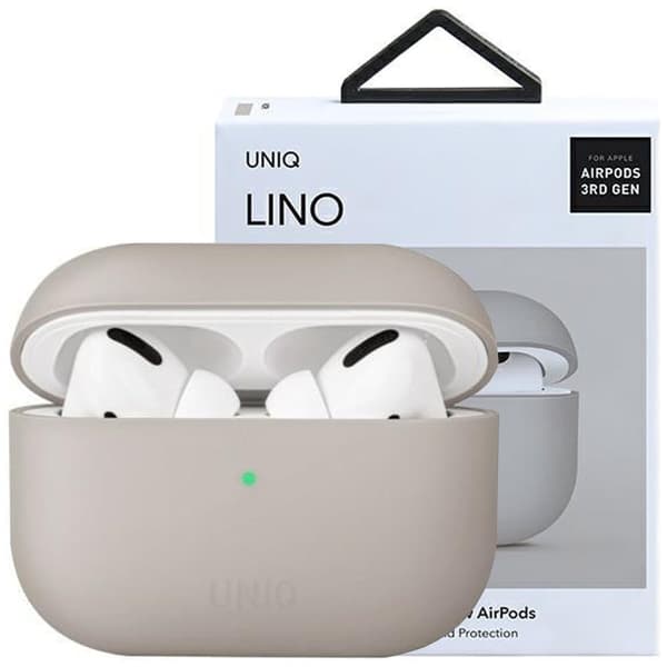 Uniq Lino-deksel til AirPods Pro Silikon - beige