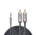 Miniatyrbillede 2 af 2: Kabellyd 3,5 mm til phono/0,5 m 35332, Lindy