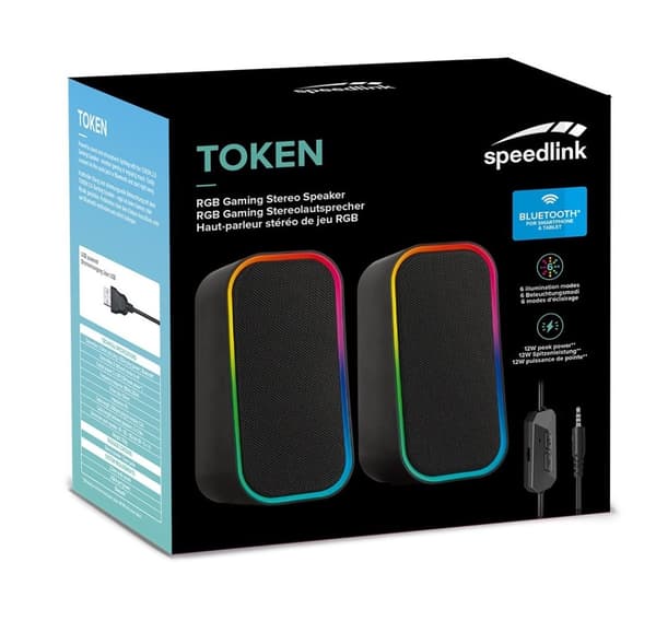 Speedlink-kaiuttimet Token RGB (SL-810008-BK)