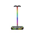 Miniatyrbilde 1 av 2: Hodetelefonstativ med RGB-belysning og USB-porter for lading