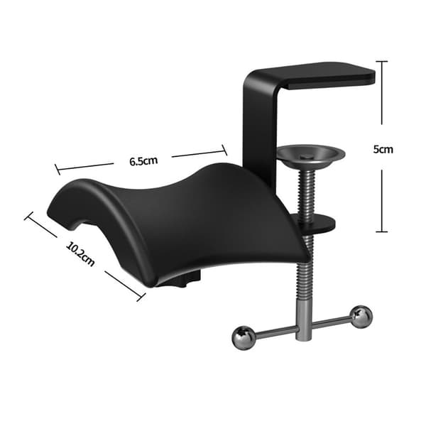 Hodetelefonholder for skrivebord i slitesterkt ABS-materiale