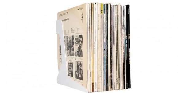 Vinyl platestativ hvit, Audio Anatomy