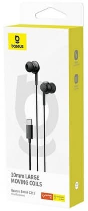 Kuulokkeet Encok CZ11 Type-C Musta, Baseus