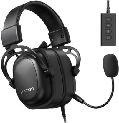 Hovedtelefon til PC Hypergang 2 USB 7.1 Sort, Hator