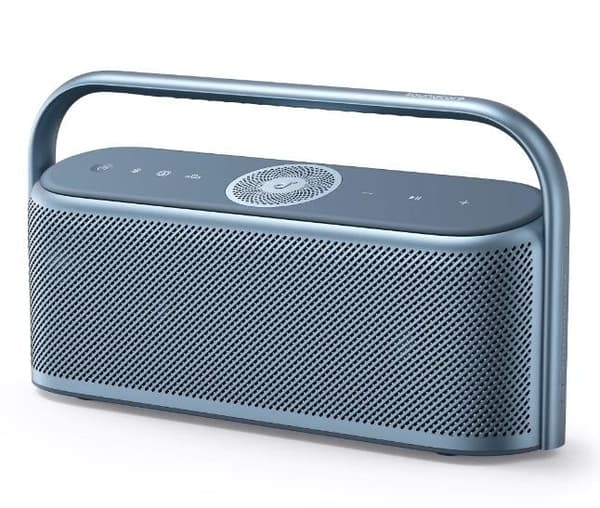 Bærbar højttaler x600 (blå, bærbar/vandtæt/trådløs, 1x stereostik 3,5 mm, bluetooth, a3130031), Soundcore Blå