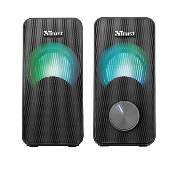 Højttaler arys compact rgb (sort, 23120), Trust