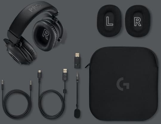 Kuulokkeet PC:lle G PRO X 2 LIGHTSPEED Wireless Gaming Headset Black, Logitech