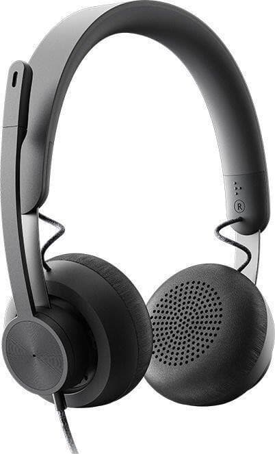 Kuulokkeiden vyöhyke langallinen/tummanharmaa 981-000875, Logitech