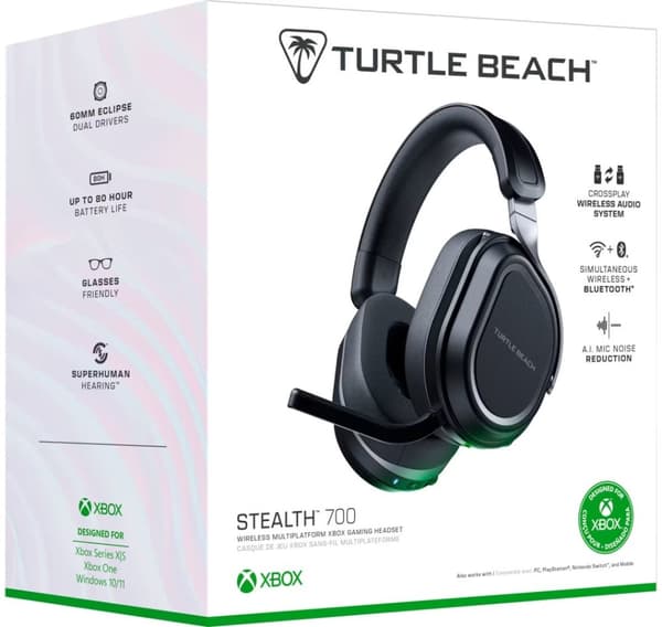 Turtle Beach trådlöst headset Stealth 700 Gen 3 Xbox, svart