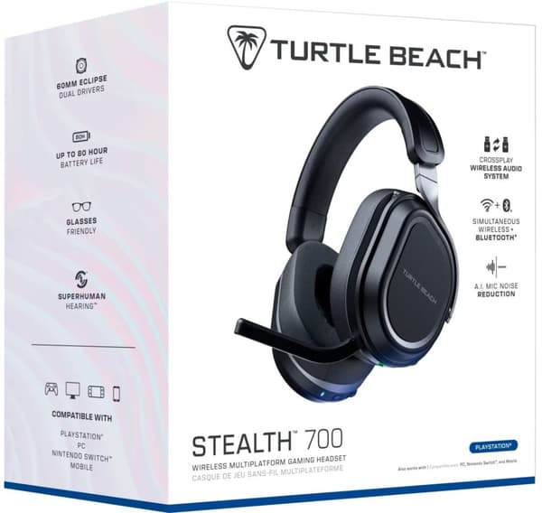 Turtle Beach langattomat kuulokkeet Stealth 700 Gen 3 PlayStation, musta