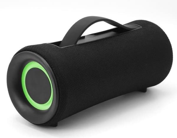 Portable Speaker GEMBIRD Black (Wireless, 1xUSB-C, SPK-BT-LED-04)