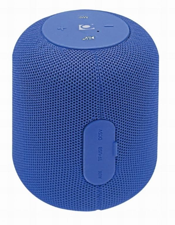 Bärbar högtalare portabel/trådlös (1xmicrosd kortplats, bluetooth, blå, spk-bt-15-b), Gembird