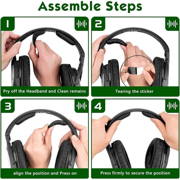Byggebeskytter til Sennheiser RS 170 – Sort