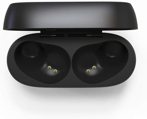 Svart Bluetooth-headset TWS äkta trådlöst bilateralt stereo musik in-ear sport körning
