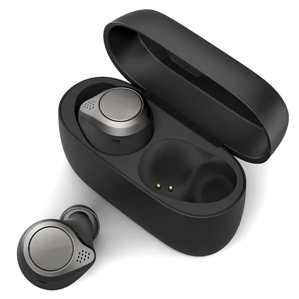 Svart Bluetooth-headset TWS äkta trådlöst bilateralt stereo musik in-ear sport körning
