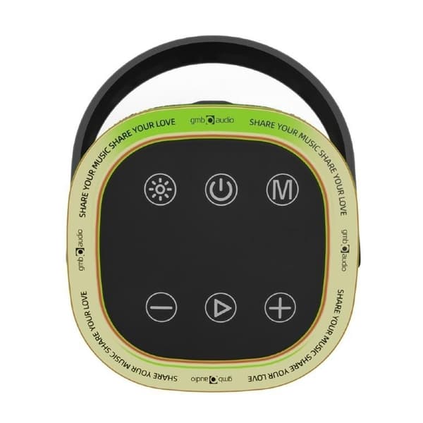Bärbar högtalare bärbar/trådlös (bluetooth, spk-bt-led-06), Gembird