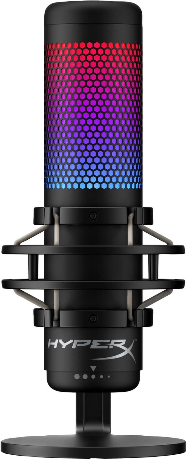 HyperX QuadCast S RGB USB-kondensatormikrofon - PC/Mac/PS4 - Svart