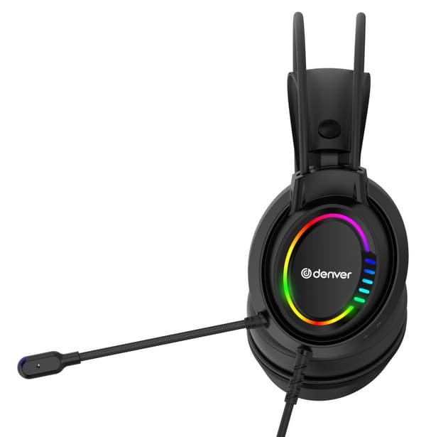 DENVER GHS-130 Gaming-hovedtelefoner med USB-stik