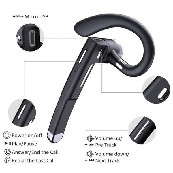 Headset Wireless Bluetooth Earphone