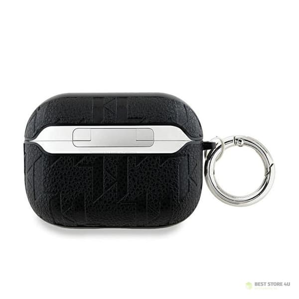 Karl Lagerfeld Monogrammi Karl & Choupette -pää - AirPods Pro 2 -kotelo (musta)
