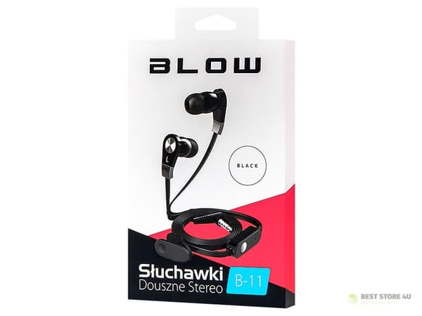 32-731# Blow b-11 mustat nappikuulokkeet