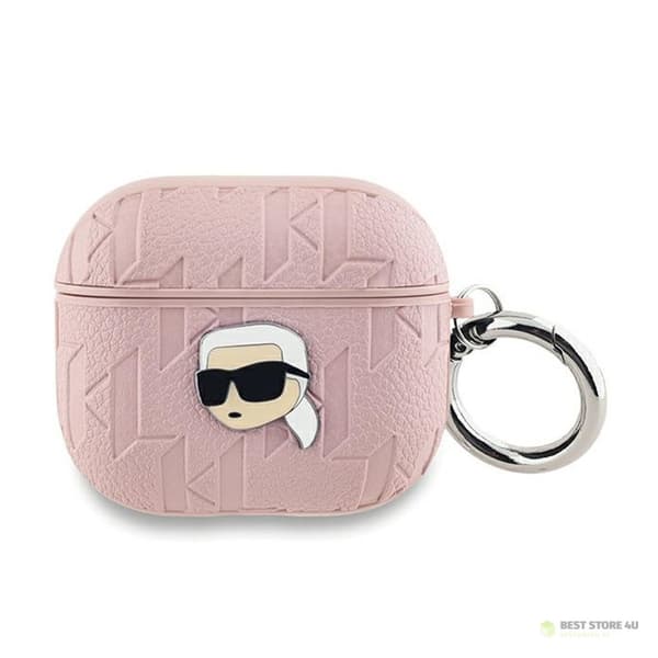 Karl Lagerfeld Monogrammi Karl Head - AirPods 3 -kotelo (Vaaleanpunainen)