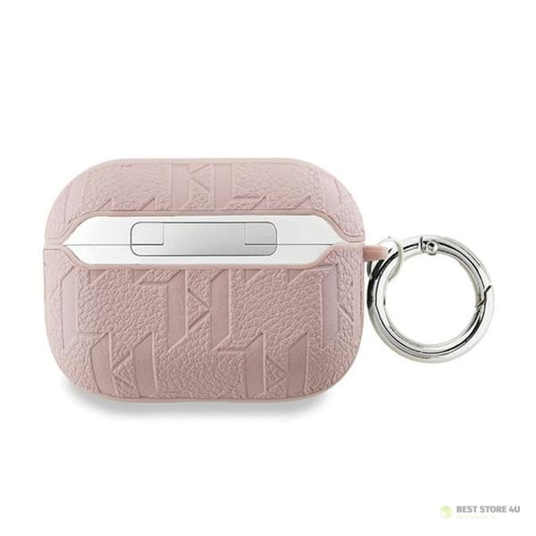Karl Lagerfeld Monogrammi Karl & Choupette Head - AirPods Pro 2 -kotelo (Vaaleanpunainen)