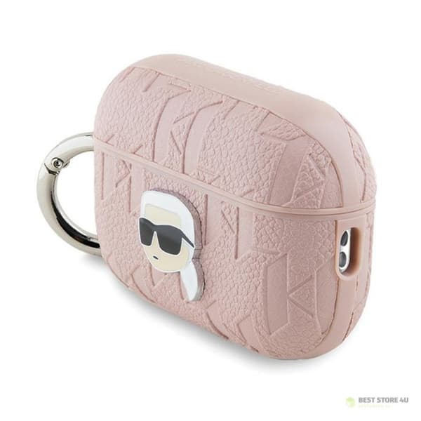 Karl Lagerfeld Monogrammi Karl Head - AirPods Pro 2 -kotelo (Vaaleanpunainen)