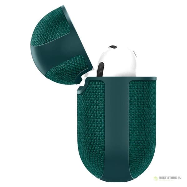 Spigen Urban Fit - Suojakuori Apple AirPods 4:lle (Keskiyönvihreä)