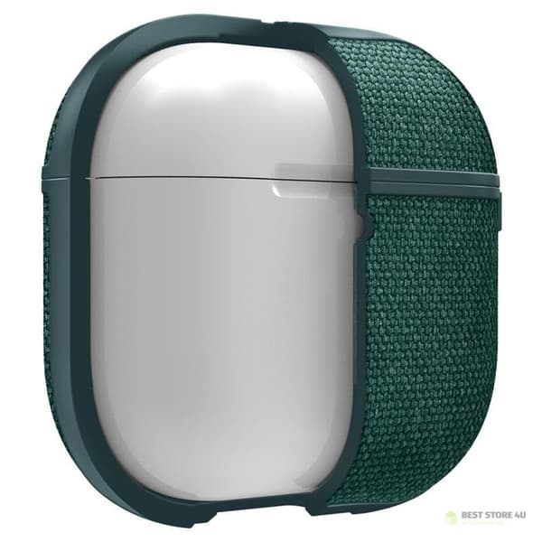 Spigen Urban Fit - Suojakuori Apple AirPods 4:lle (Keskiyönvihreä)