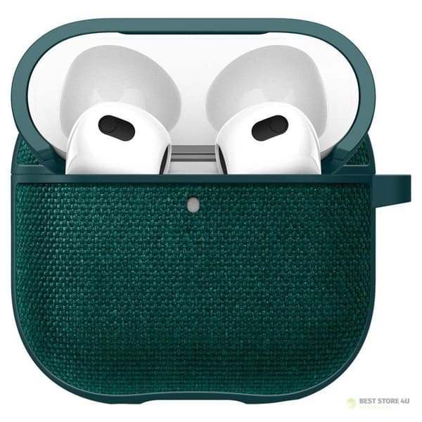 Spigen Urban Fit - Suojakuori Apple AirPods 4:lle (Keskiyönvihreä)