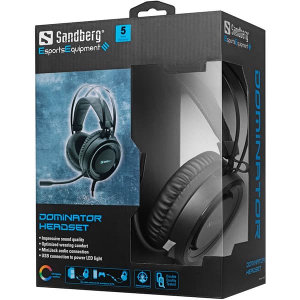 Sandberg Dominator 126-22 Hörlurar