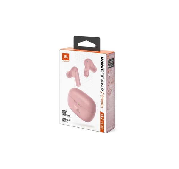 JBL trådløse ørepropper Wave Beam 2, rosa