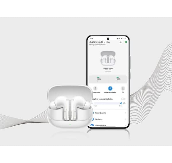 Xiaomi langattomat nappikuulokkeet Buds 5 Pro, titaaninharmaa